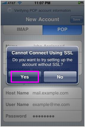 Configure iPhone for NiceNIC POP Email Accounts - NiceNIC.NET