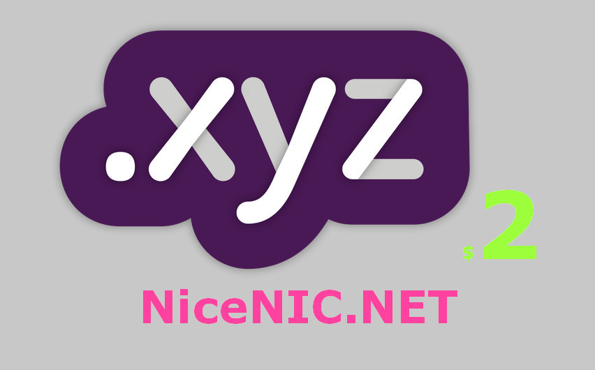 $2 .XYZ Domain with NiceNIC.NET