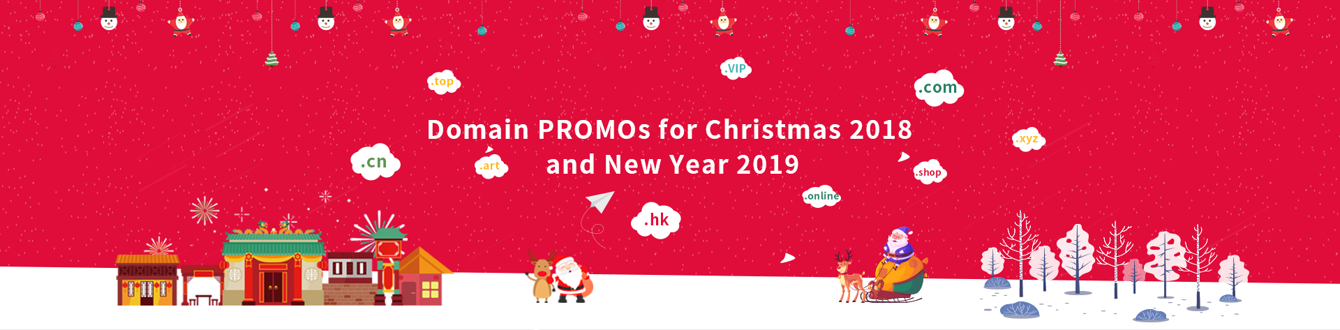 NiceNIC is offering domain registrations and domain transfers with very competitive prices for Christmas 2018 and New Year 2019.